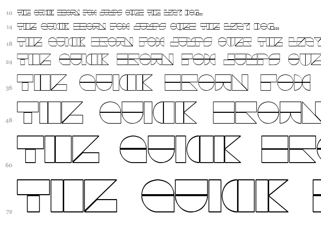 Drebiek font waterfall